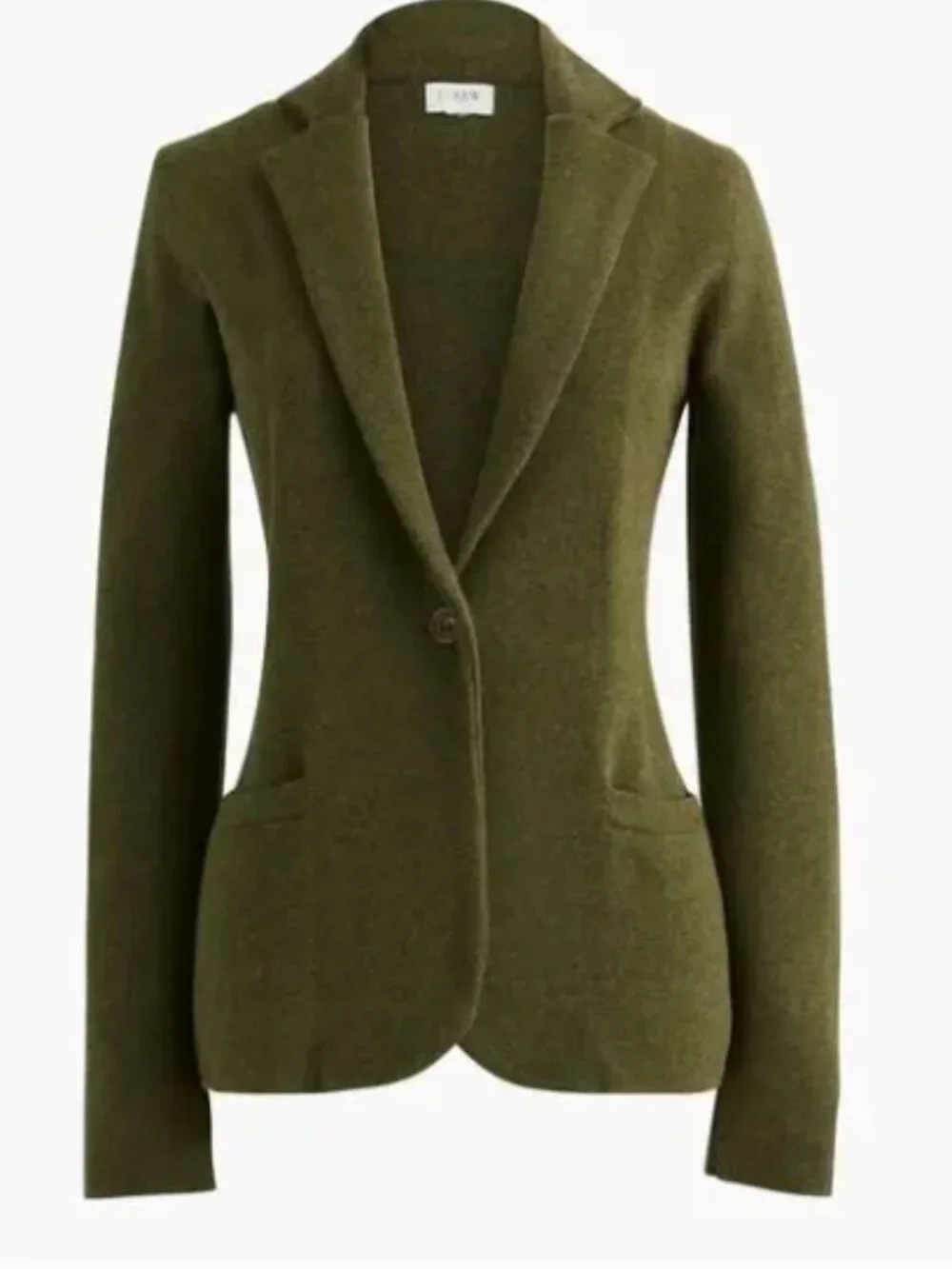 J.Crew Factory “Schoolboy Sweater Blazer” – Olive Green • Size Large - Picture 2 of 3